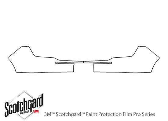 Lincoln MKX 2007-2010 3M Clear Bra Bumper Paint Protection Kit Diagram