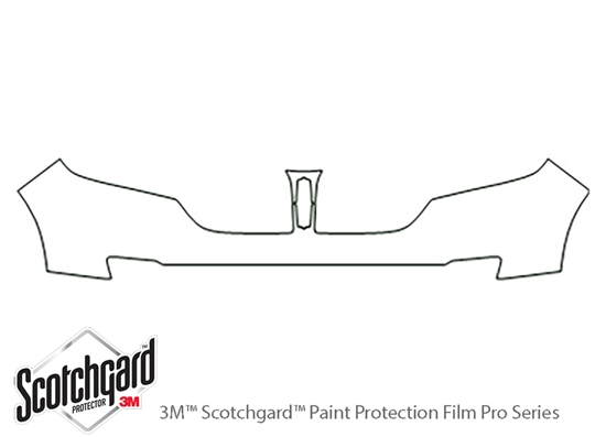 Lincoln MKX 2011-2015 3M Clear Bra Bumper Paint Protection Kit Diagram