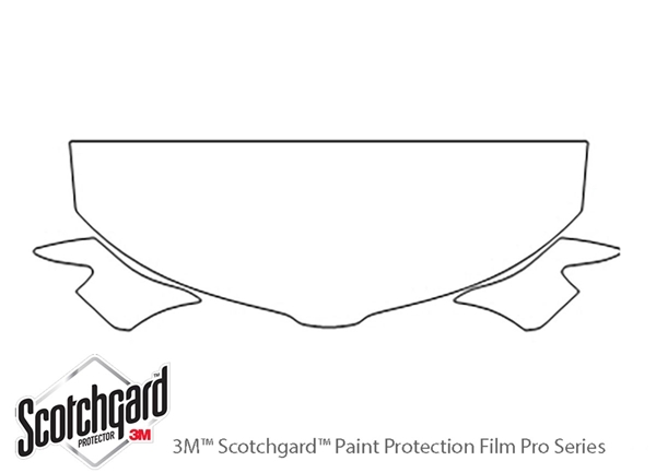 ##LONGDESCRIPTIONNAME2## 3M Clear Bra Hood Paint Protection Kit Diagram