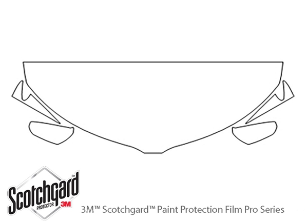 ##LONGDESCRIPTIONNAME2## 3M Clear Bra Hood Paint Protection Kit Diagram