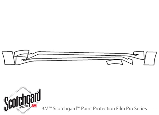 Lincoln Navigator 2007-2014 3M Clear Bra Door Cup Paint Protection Kit Diagram