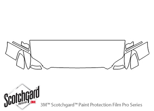 ##LONGDESCRIPTIONNAME2## 3M Clear Bra Hood Paint Protection Kit Diagram