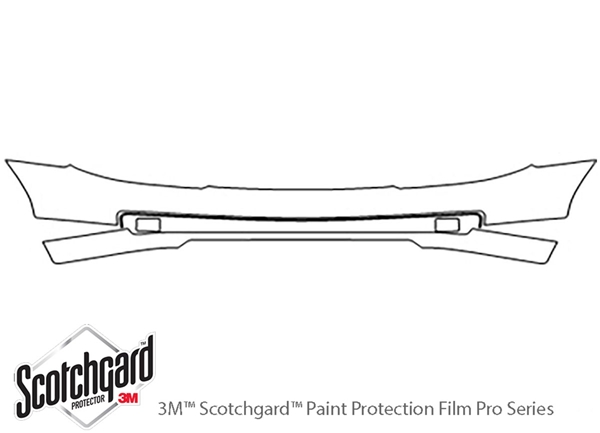 ##LONGDESCRIPTIONNAME2## 3M Clear Bra Bumper Paint Protection Kit Diagram