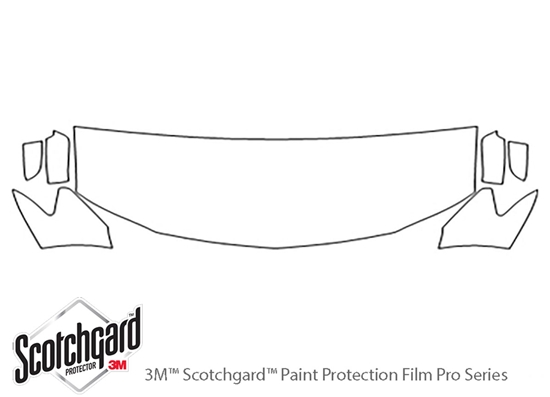 Lincoln Zephyr 2006-2006 3M Clear Bra Hood Paint Protection Kit Diagram