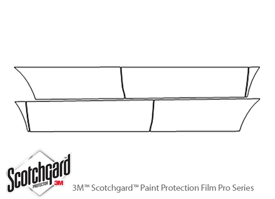 Mazda CX-9 2007-2015 3M Clear Bra Door Cup Paint Protection Kit Diagram