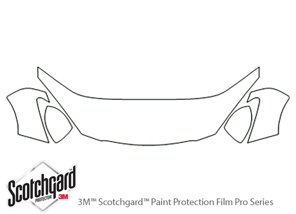 ##LONGDESCRIPTIONNAME2## 3M Clear Bra Hood Paint Protection Kit Diagram