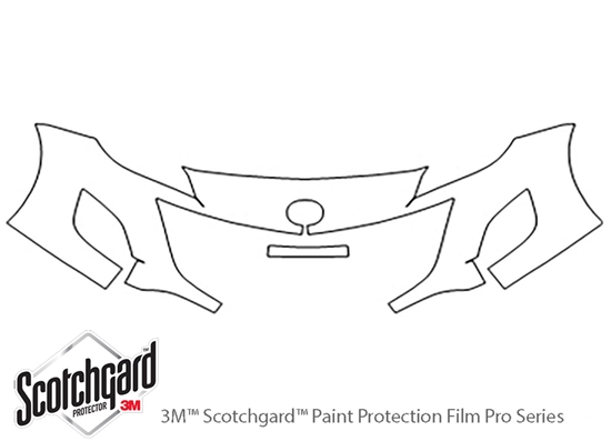 Mazda Mazda3 2010-2013 3M Clear Bra Bumper Paint Protection Kit Diagram