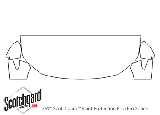 Mazda Mazda3 2019-2024 3M Clear Bra Hood Paint Protection Kit Diagram