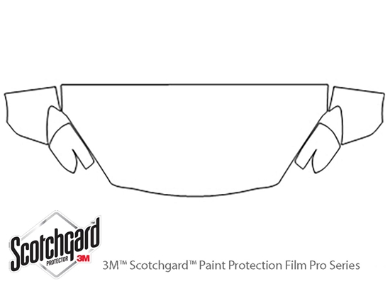 Mazda Mazda5 2011-2012 3M Clear Bra Hood Paint Protection Kit Diagram