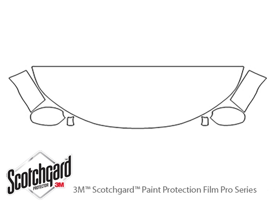 Mazda Miata 2006-2015 3M Clear Bra Hood Paint Protection Kit Diagram