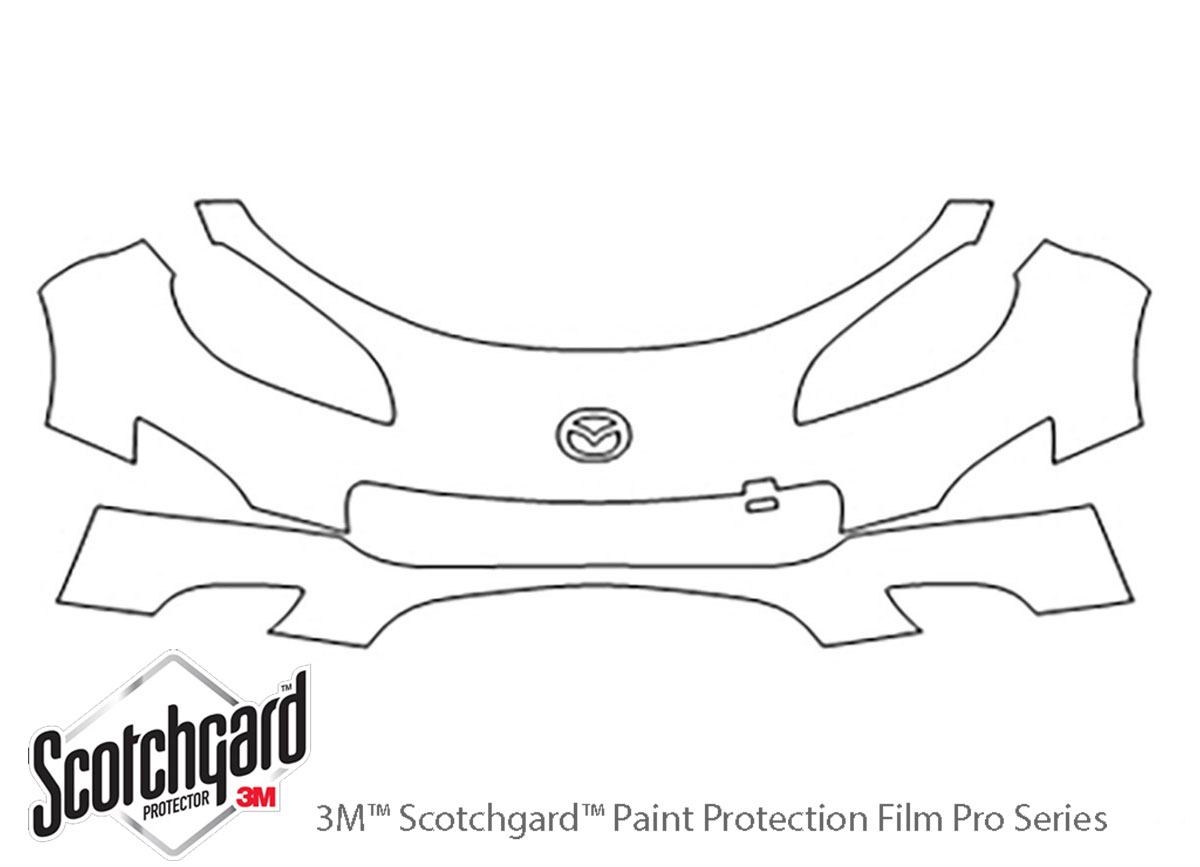 ##LONGDESCRIPTIONNAME2## 3M Clear Bra Bumper Paint Protection Kit Diagram