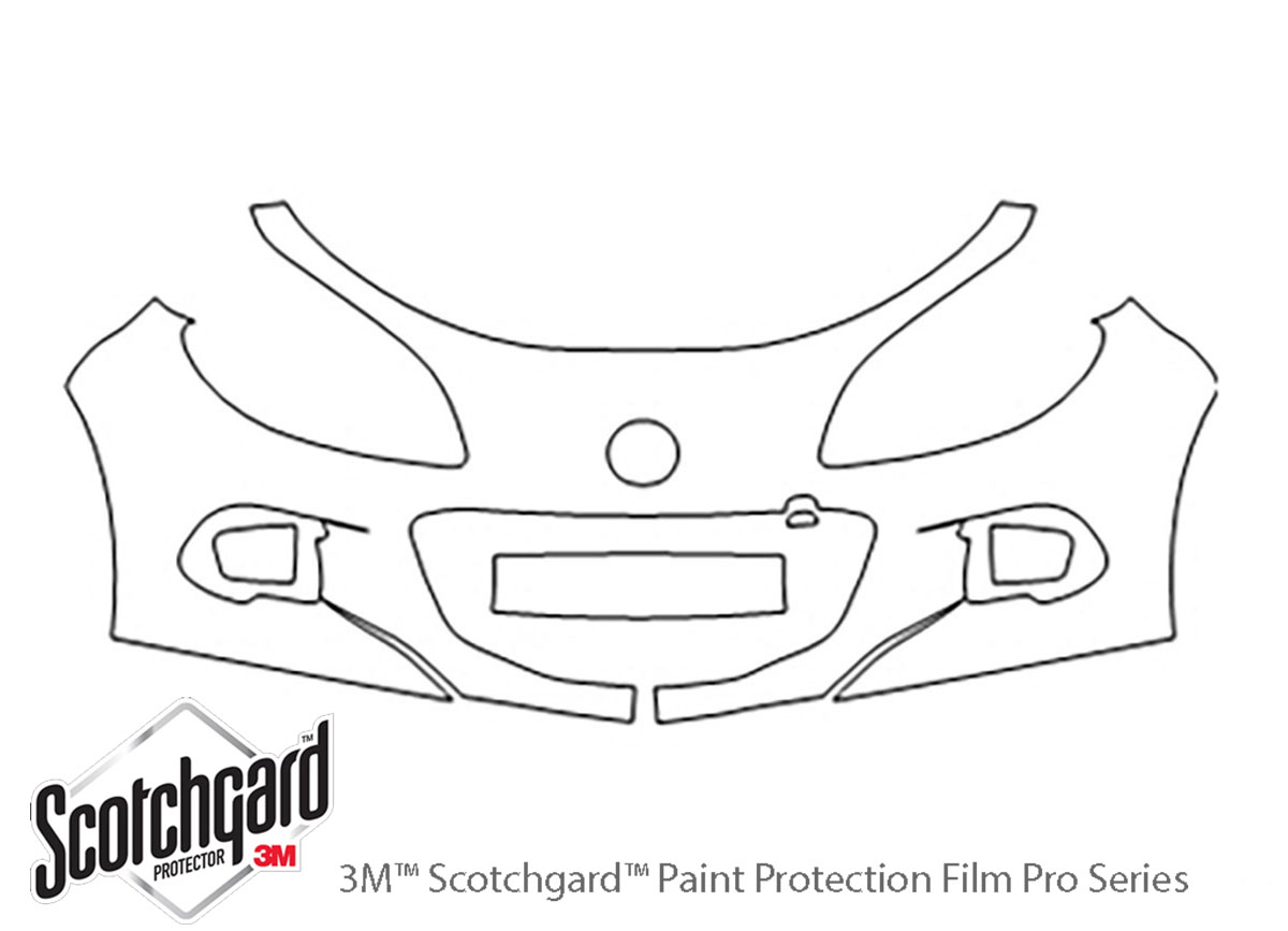 ##LONGDESCRIPTIONNAME2## 3M Clear Bra Bumper Paint Protection Kit Diagram