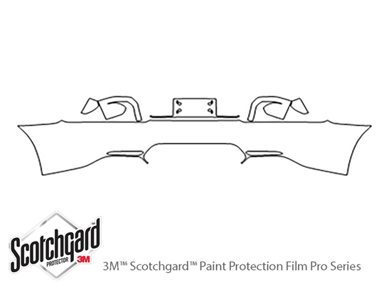 Mercedes-Benz AMG GT 2016-2019 3M Clear Bra Door Cup Paint Protection Kit Diagram