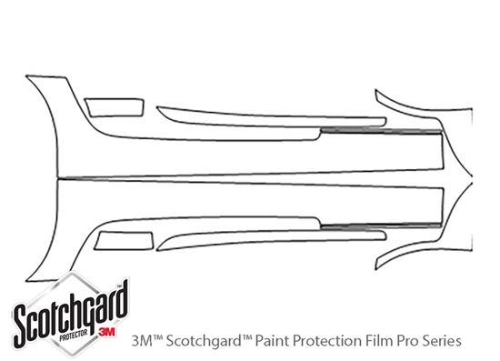 Mercedes-Benz AMG GT 2016-2019 3M Clear Bra Door Cup Paint Protection Kit Diagram