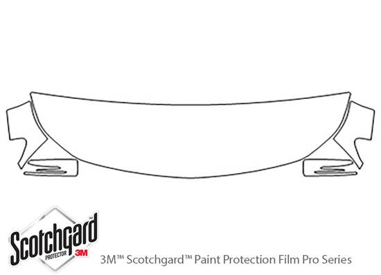 Mercedes-Benz CLA-Class 2013-2019 3M Clear Bra Hood Paint Protection Kit Diagram