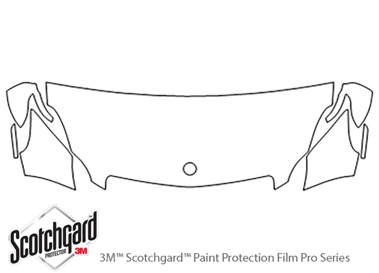 Mercedes-Benz CLS-Class 2005-2011 3M Clear Bra Hood Paint Protection Kit Diagram