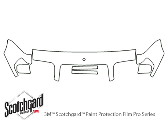 Mercedes-Benz E-Class 1994-1995 3M Clear Bra Hood Paint Protection Kit Diagram