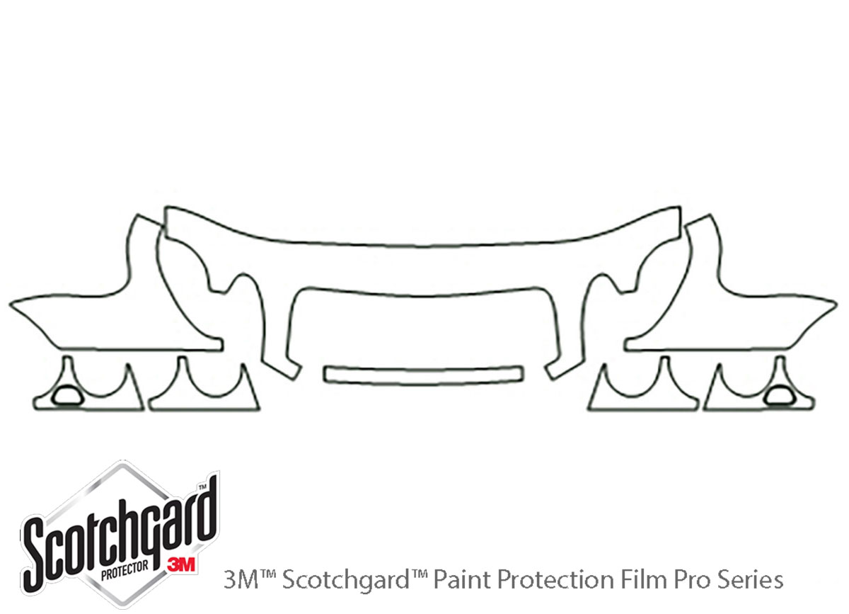 ##LONGDESCRIPTIONNAME2## 3M Clear Bra Hood Paint Protection Kit Diagram