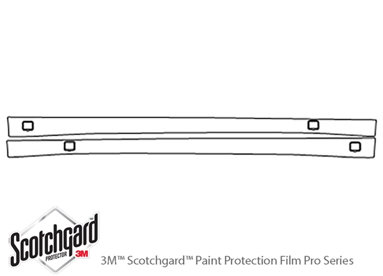 Mercedes-Benz S-Class 2003-2006 3M Clear Bra Door Cup Paint Protection Kit Diagram