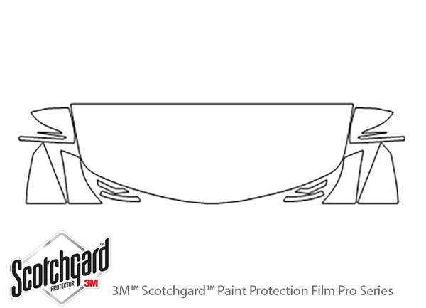 ##LONGDESCRIPTIONNAME2## 3M Clear Bra Hood Paint Protection Kit Diagram