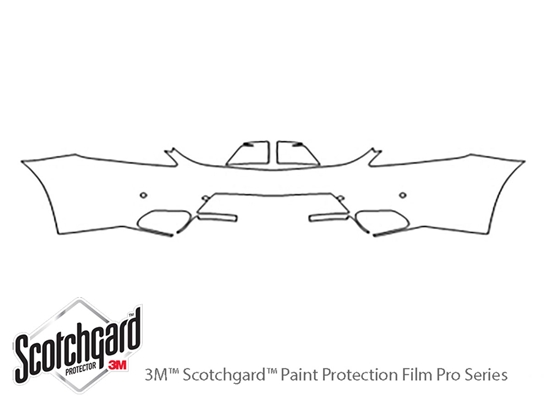 Mercedes-Benz SLS-Class 2011-2014 3M Clear Bra Door Cup Paint Protection Kit Diagram