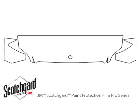 Mercedes-Benz Sprinter 2010-2012 3M Clear Bra Hood Paint Protection Kit Diagram