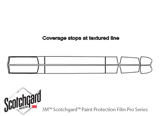 Mercedes-Benz Sprinter 2019-2023 3M Clear Bra Door Cup Paint Protection Kit Diagram