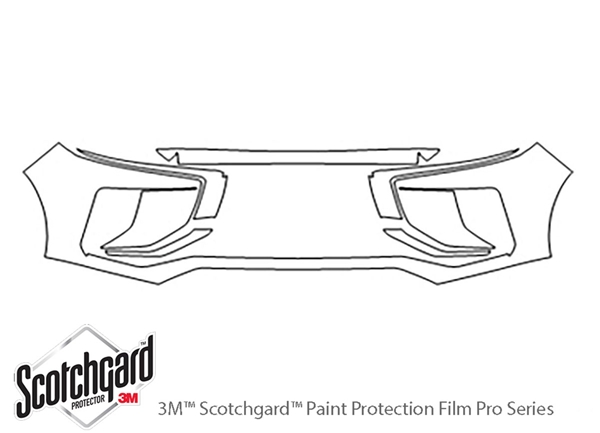 ##LONGDESCRIPTIONNAME2## 3M Clear Bra Bumper Paint Protection Kit Diagram