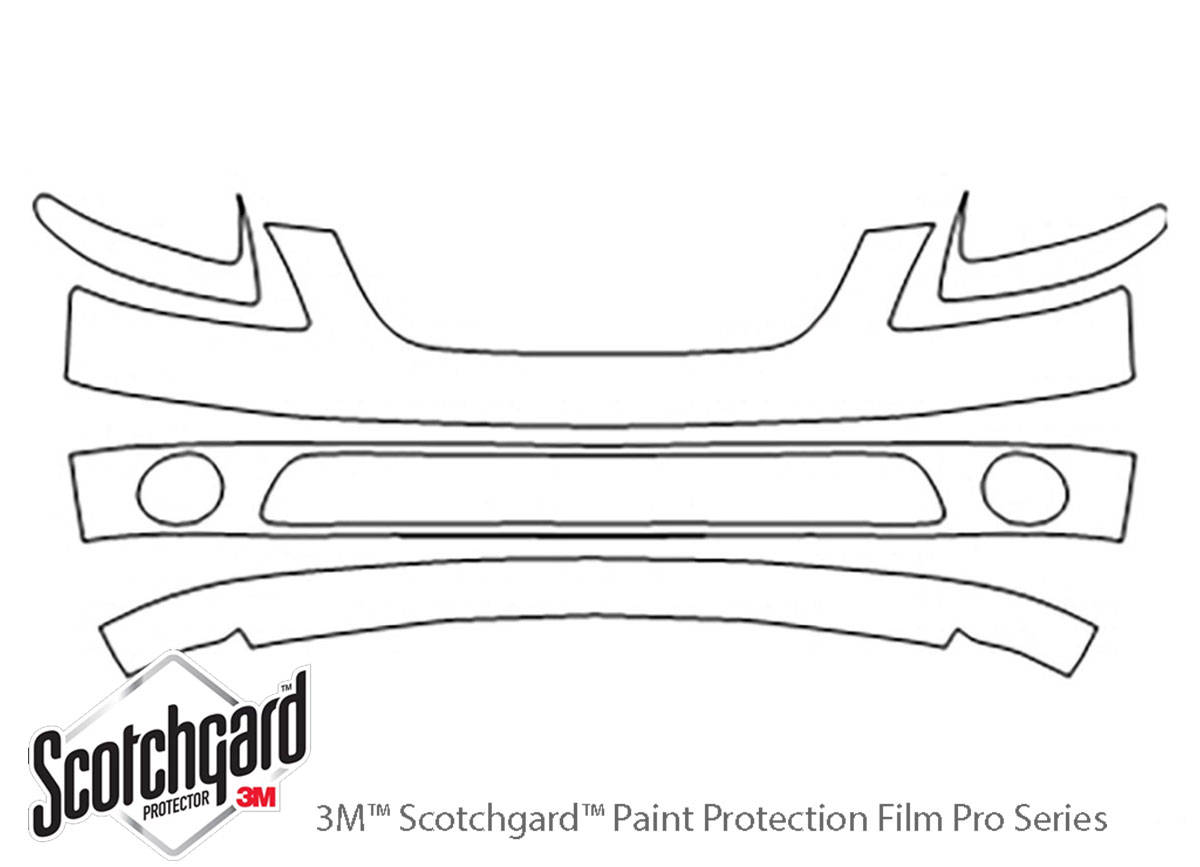 ##LONGDESCRIPTIONNAME2## 3M Clear Bra Bumper Paint Protection Kit Diagram