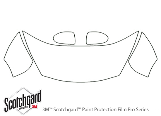 Nissan Juke 2011-2014 3M Clear Bra Hood Paint Protection Kit Diagram