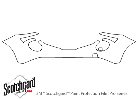 Nissan Juke 2015-2017 3M Clear Bra Bumper Paint Protection Kit Diagram
