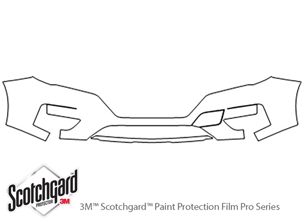 ##LONGDESCRIPTIONNAME2## 3M Clear Bra Bumper Paint Protection Kit Diagram