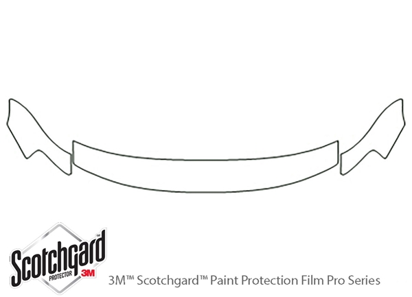 ##LONGDESCRIPTIONNAME2## 3M Clear Bra Hood Paint Protection Kit Diagram