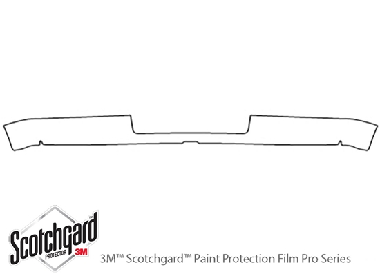 Nissan Titan 2016-2018 3M Clear Bra Door Cup Paint Protection Kit Diagram