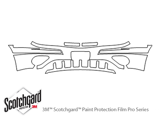 Pontiac Montana 2001-2004 3M Clear Bra Bumper Paint Protection Kit Diagram