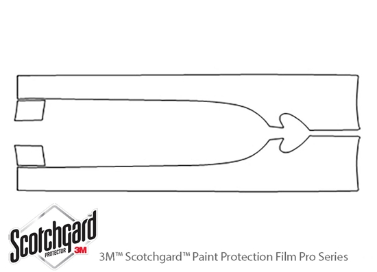 Porsche Cayman 2014-2016 3M Clear Bra Door Cup Paint Protection Kit Diagram