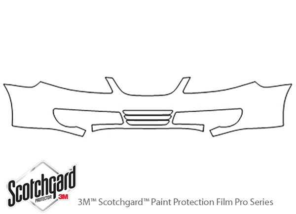 ##LONGDESCRIPTIONNAME2## 3M Clear Bra Bumper Paint Protection Kit Diagram