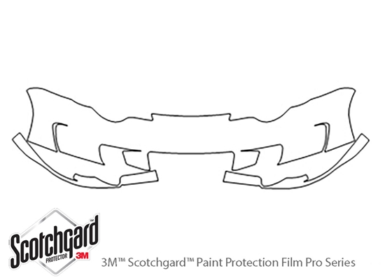 Saturn Ion 2005-2007 3M Clear Bra Bumper Paint Protection Kit Diagram