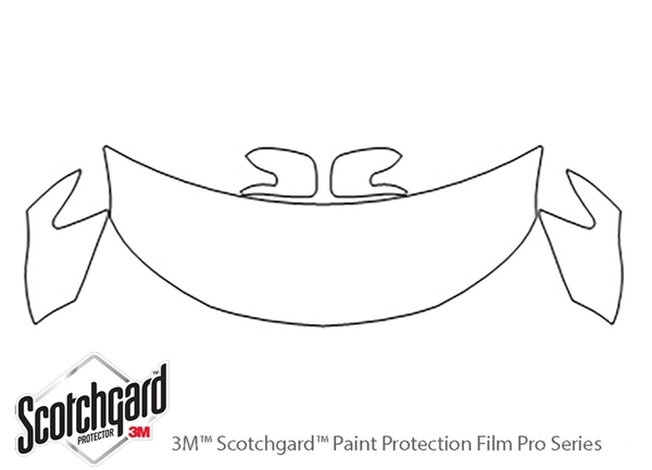 ##LONGDESCRIPTIONNAME2## 3M Clear Bra Hood Paint Protection Kit Diagram