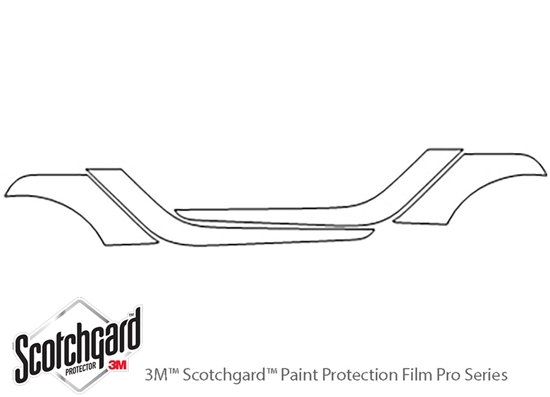 Smart Fortwo 2008-2015 3M Clear Bra Door Cup Paint Protection Kit Diagram