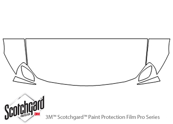 Subaru BRZ 2013-2023 3M Clear Bra Hood Paint Protection Kit Diagram