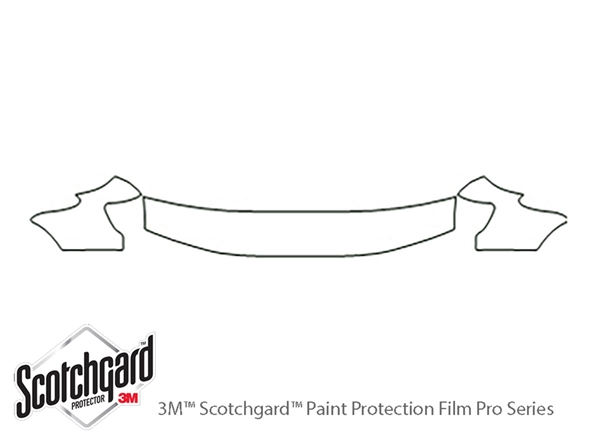 ##LONGDESCRIPTIONNAME2## 3M Clear Bra Hood Paint Protection Kit Diagram