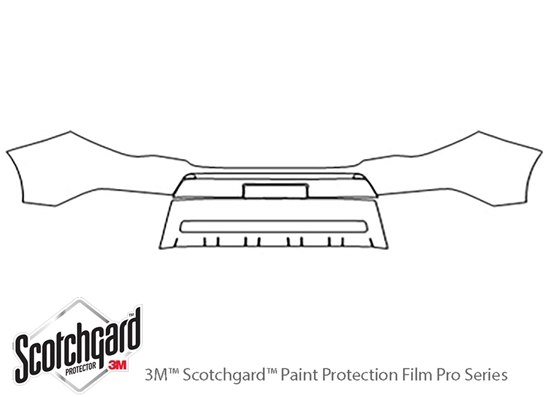 Subaru Forester 2009-2013 3M Clear Bra Bumper Paint Protection Kit Diagram