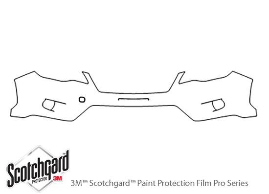 Subaru XV Crosstrek 2013-2016 3M Clear Bra Bumper Paint Protection Kit Diagram