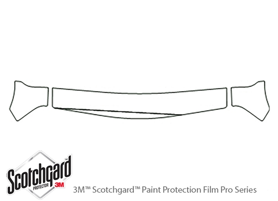 Suzuki Grand Vitara 2000-2005 3M Clear Bra Hood Paint Protection Kit Diagram