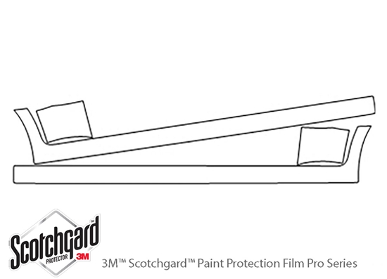 Suzuki Reno 2005-2008 3M Clear Bra Door Cup Paint Protection Kit Diagram