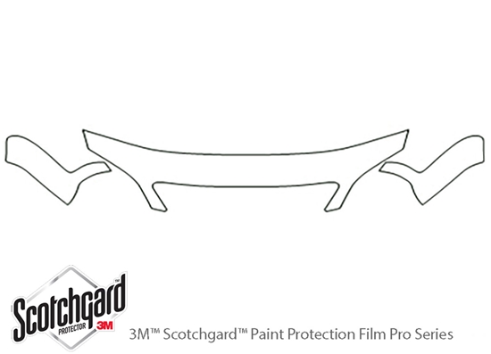 Suzuki Verona 2004-2006 3M Clear Bra Hood Paint Protection Kit Diagram