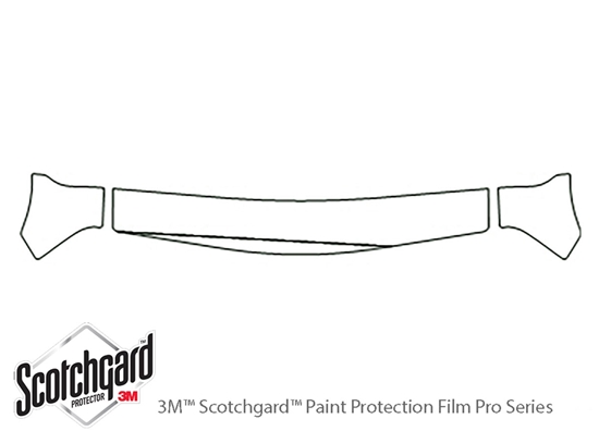 Suzuki XL-7 2001-2004 3M Clear Bra Hood Paint Protection Kit Diagram