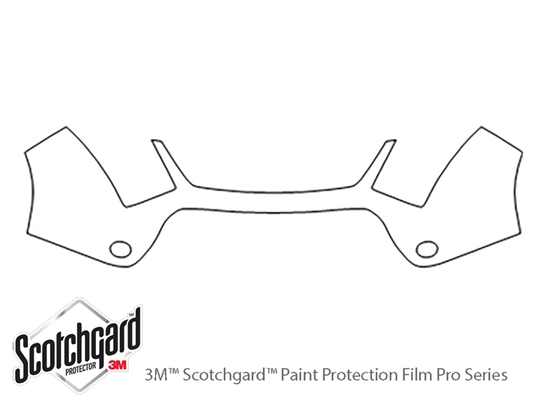 Suzuki XL-7 2007-2009 3M Clear Bra Bumper Paint Protection Kit Diagram