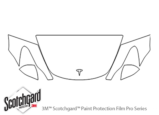 3M™ Tesla Model S 2016-2021 Bumper Paint Protection Kit